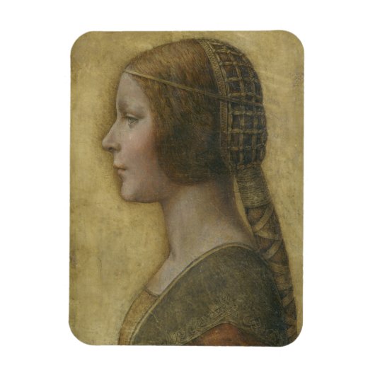Magnet Flexible Portrait d'une jeune fiancée par Léonard de Vinci (Vertical)