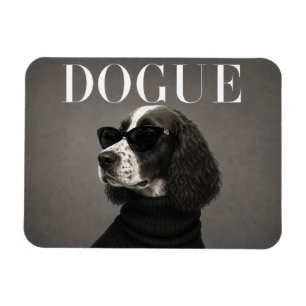 Magnet Flexible Portrait éditorial de chien English Springer Spani