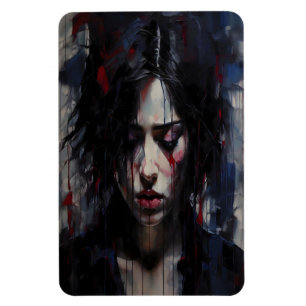 Magnet Flexible Portrait Émotionnel Abstrait Art Contemporain