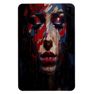 Magnet Flexible Portrait émotionnel Abstrait Art expressionniste