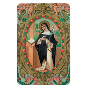 Magnet Flexible Portrait encadré de Sainte Rose de Lima (K 48)