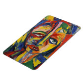 Magnet Flexible Portrait expressionniste audacieux Art Abstrait ém (Côté Gauche)