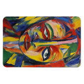 Magnet Flexible Portrait expressionniste audacieux Art Abstrait ém (Horizontal)