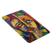 Magnet Flexible Portrait expressionniste audacieux Art Abstrait ém (Côté Droit)