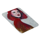 Magnet Flexible Portrait Fem - Rouge (Côté Droit)