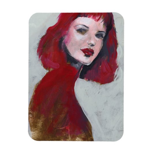 Magnet Flexible Portrait Fem - Rouge (Vertical)