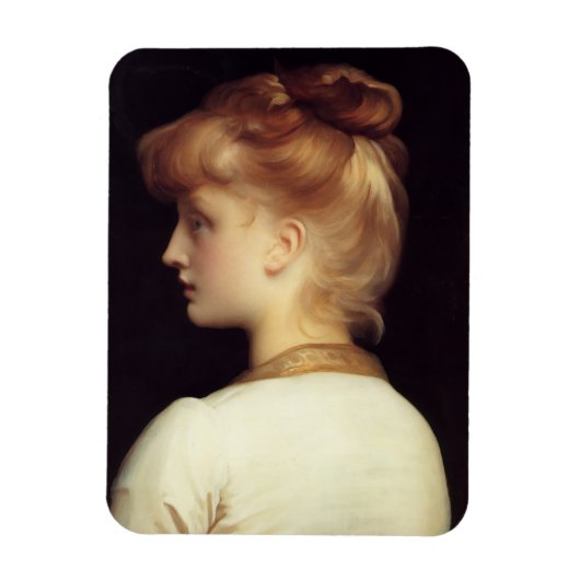Magnet Flexible Portrait féminin de Behind (par Frederic Leighton) (Vertical)