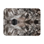 Magnet Flexible Portrait géométrique Wolf Lone (Horizontal)