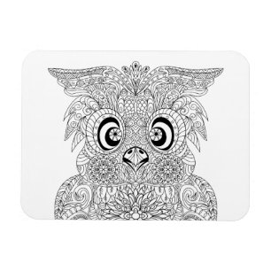 Magnet Flexible Portrait inspiré de hibou
