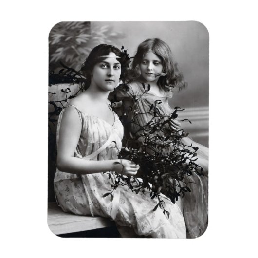 Magnet Flexible Portrait intemporel de mère et fille (Vertical)