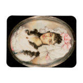 Magnet Flexible Portrait miniature d'une fille (Horizontal)