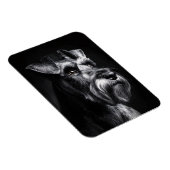 Magnet Flexible Portrait monochrome flexible de Schnauzer (Côté Droit)