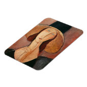 Magnet Flexible Portrait of Jeanne Hebuterne in a large hat (Côté Gauche)
