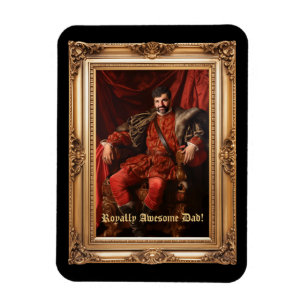 Magnet Flexible Portrait Royal Personnalisé Photo Ornat