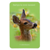 Magnet Flexible Portrait vierge du cerf de queue noire souriant Fa (Vertical)