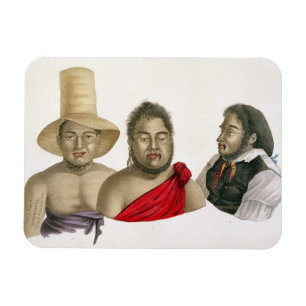 Magnet Flexible Portraits des chefs des îles de sandwich, de
