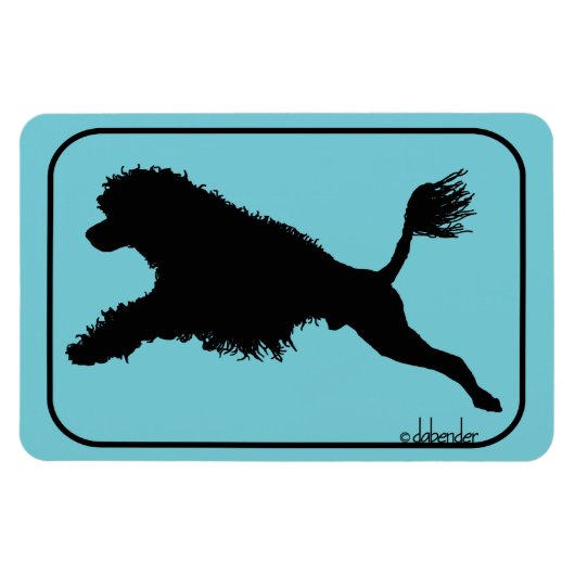 Magnet Flexible Portugais Water Dog Diving (Horizontal)