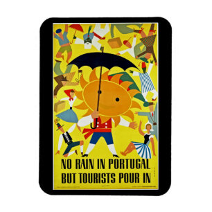 Magnet Flexible Portugal : Pas de pluie mais un touriste pour entr