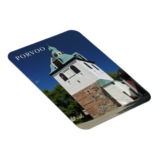 Magnet Flexible Porvoo Cathédrale Clocher vue frigo aimant (Côté Droit)