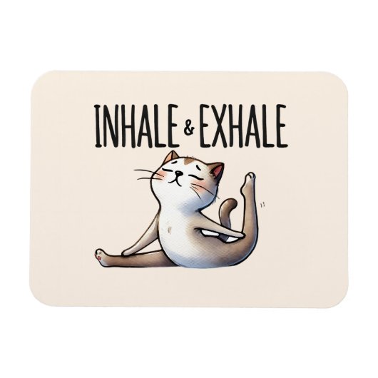 Magnet Flexible Pose de Yoga Chat - Hale & Exhale (Horizontal)