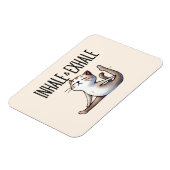 Magnet Flexible Pose de Yoga Chat - Hale & Exhale (Côté Gauche)