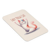 Magnet Flexible Pose de Yoga Chat - Lady Yoga Chat (Côté Droit)