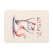 Magnet Flexible Pose de Yoga Chat - Lady Yoga Chat (Horizontal)