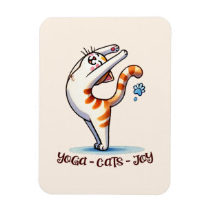 Magnet Flexible Pose de Yoga de chat - Yoga - Chats - Joie