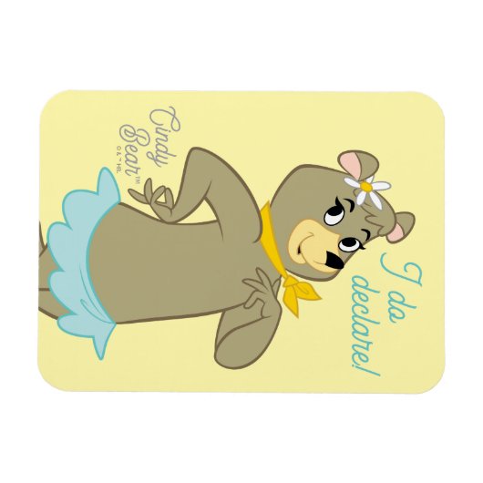Magnet Flexible Pose Joueuse de Cindy Bear (Horizontal)