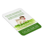 Magnet Flexible Posh pooch mignon carlin chien services de marche  (Côté Droit)