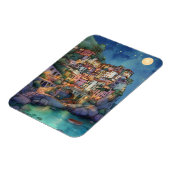 Magnet Flexible Positano, Italie - Coastal Village & Starry Sky (Côté Gauche)