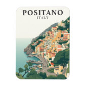 Magnet Flexible Positano, Italy Town Vintage (Vertical)