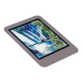 Magnet Flexible Poster de Burney Falls, CA (Côté Droit)