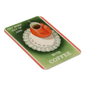 Magnet Flexible Poster de café vintage Retro Aimant photo flexible (Côté Droit)