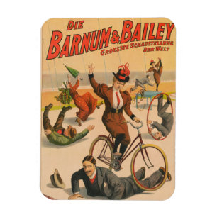 Magnet Flexible Poster De Cirque Allemand vintage, 1900.