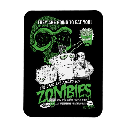Magnet Flexible Poster de la Force de Faim Ado Aqua Zombies (Vertical)