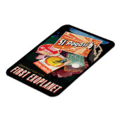 Magnet Flexible Poster de l'espace rétro - Exoplanet Discovery 51  (Côté Gauche)