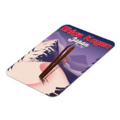 Magnet Flexible poster de ski shiga kogen japon (Côté Gauche)
