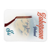 Magnet Flexible poster de ski Zakopane Pologne (Horizontal)