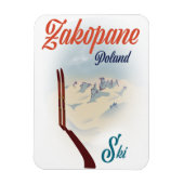 Magnet Flexible poster de ski Zakopane Pologne (Vertical)