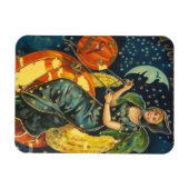 Magnet Flexible Poster de sorcière Halloween vintage (Horizontal)