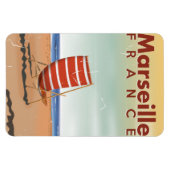 Magnet Flexible poster de voyage de Marseille France (Horizontal)