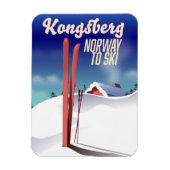 Magnet Flexible Poster de voyage de ski en Norway Kongsberg. (Vertical)