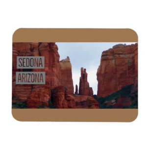 Magnet Flexible Poster de voyage des montagnes de l'Arizona Sedona