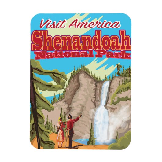Magnet Flexible Poster de voyage du parc national de Shenandoa (Vertical)