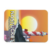 Magnet Flexible Poster de voyage du phare de Nantucket Massachuset (Horizontal)