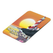 Magnet Flexible Poster de voyage du phare de Nantucket Massachuset (Côté Gauche)