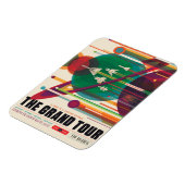 Magnet Flexible Poster de Voyage Espace Rétro - Système Solaire Gr (Côté Gauche)