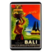 Magnet Flexible Poster de voyage Indonésie vintage Bali (Vertical)