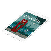 Magnet Flexible Poster de voyage Londres, Angleterre (Côté Gauche)